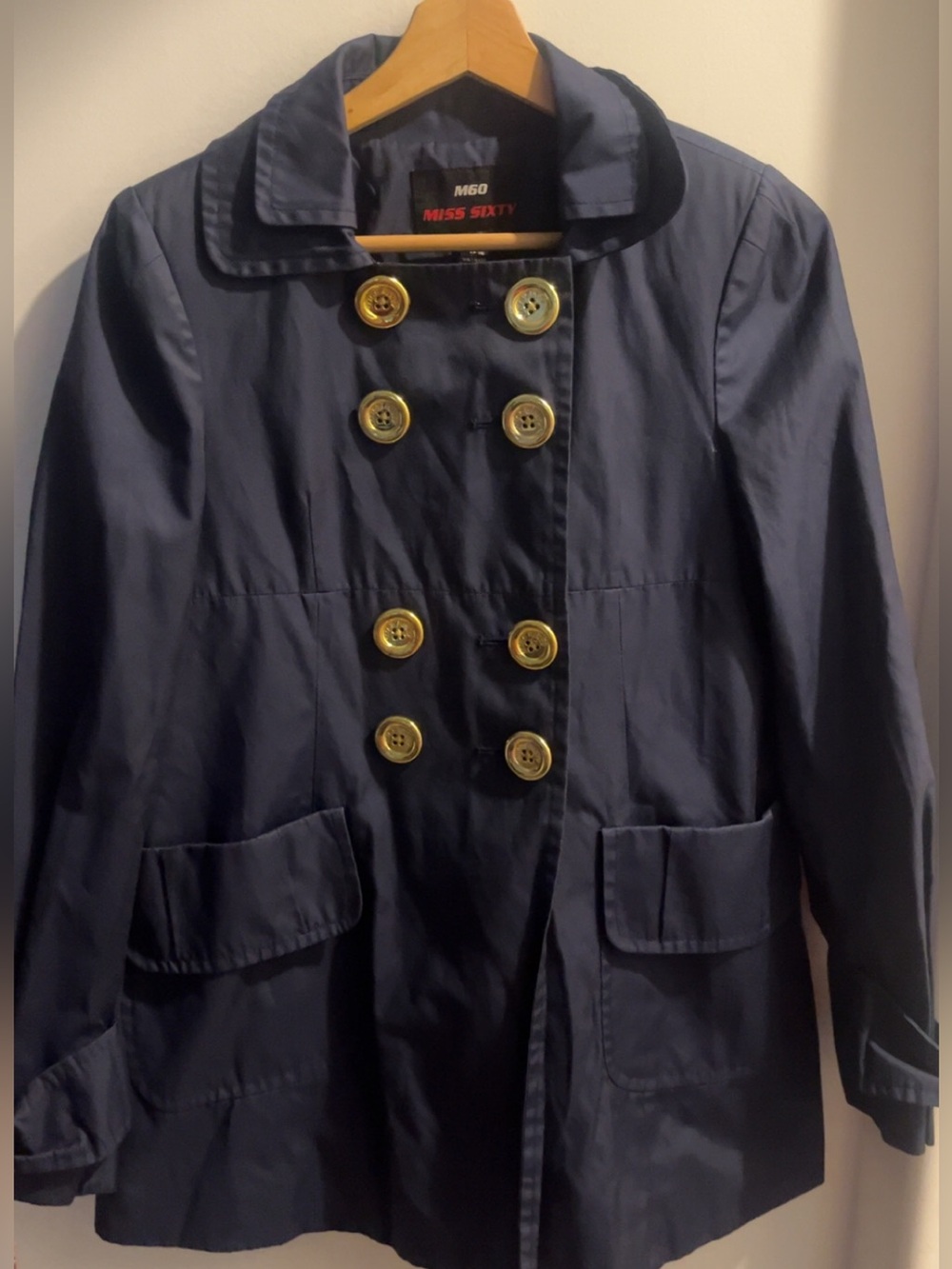 Miss Sixty M60 Navy Blue, Gold Buttons Accent Size M